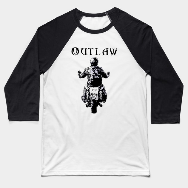 OUTLAW Baseball T-Shirt by TONYARTIST